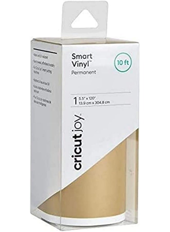 Cricut Joy Smart Vinyl Permanent Gold 13.9X304.8Cm 10 Ft - Image 1