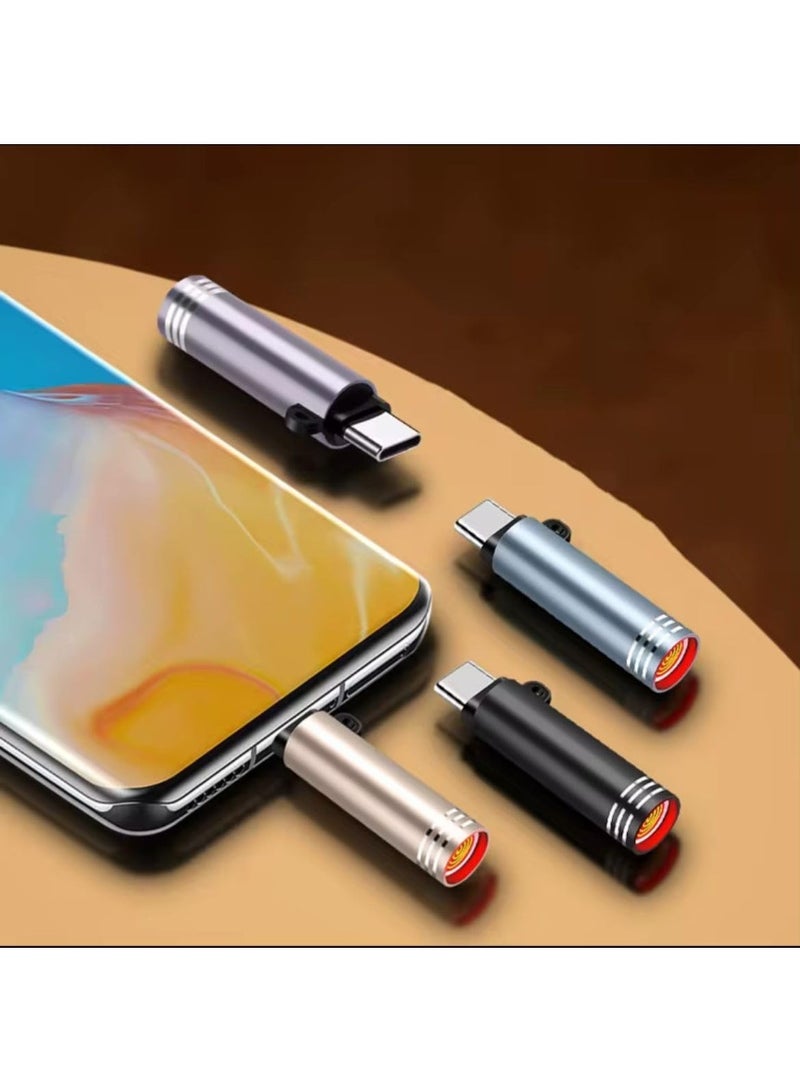 Rechargeable Smart Electric Plasma Lighter with USB Type-C - Touch Activated Flameless & Gas-Free Keychain Lighter - Multi-Color - Image 2
