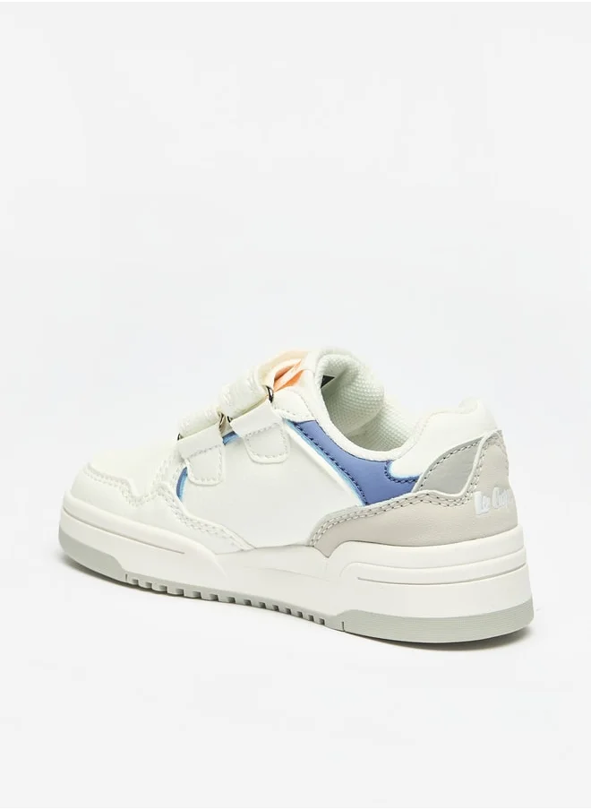 لي كوبر Boys Panelled Sneakers with Hook and Loop Closure