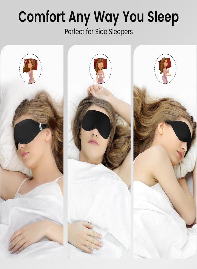 Audree Eye Mask for Sleeping - 3D Contoured 100% Sleep Mask Light Blocking | Eyemask for Women and Men, Zero Eye Pressure Night Blindfold | Soft Eye Cover - Image 4