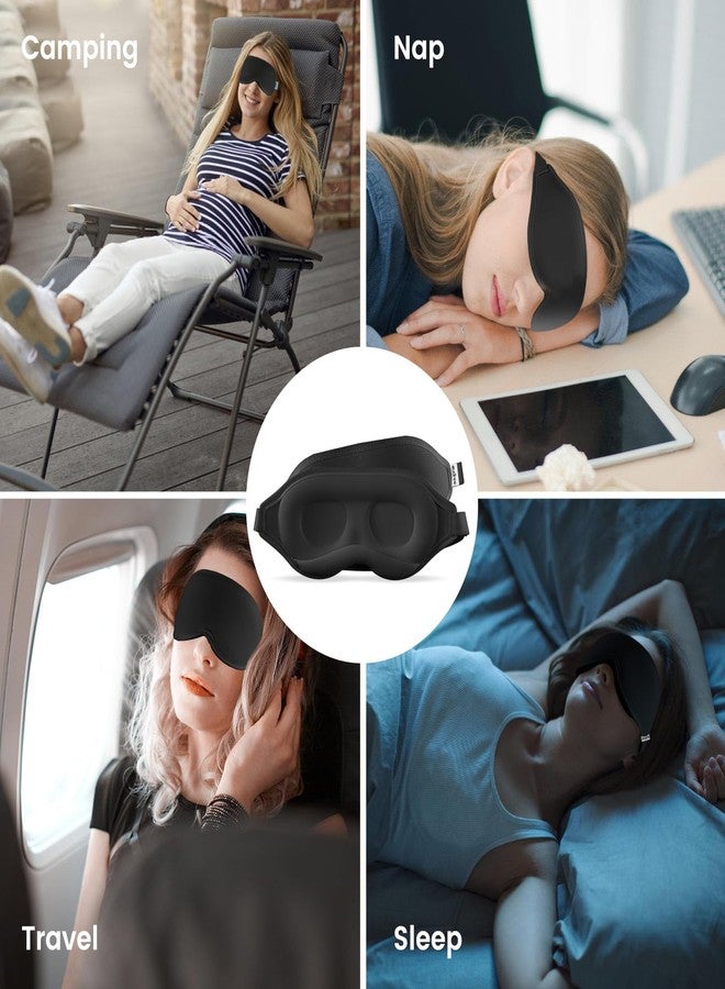 Audree Eye Mask for Sleeping - 3D Contoured 100% Sleep Mask Light Blocking | Eyemask for Women and Men, Zero Eye Pressure Night Blindfold | Soft Eye Cover - Image 5