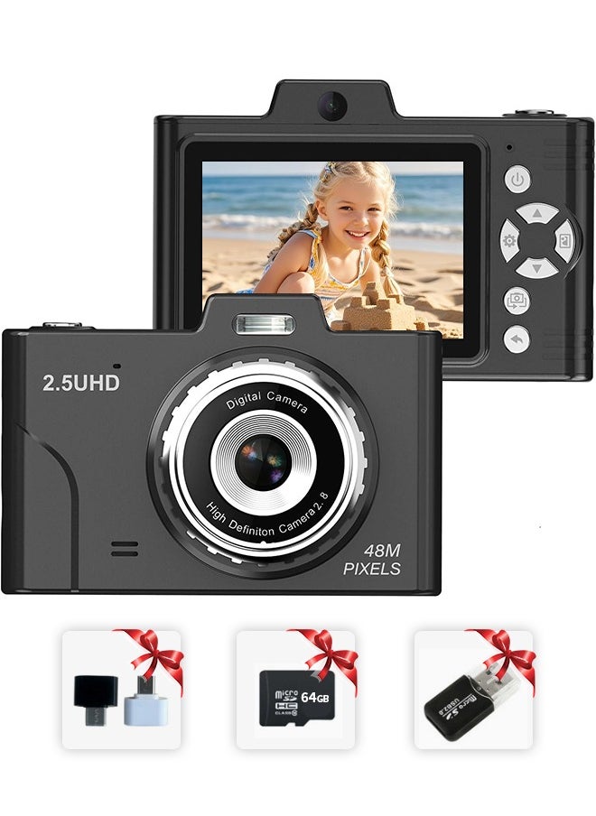 IqwiCam - Digital Camera, Kids Camera, Point and Shoot Digital Cameras  Compact Size Camera with 64GB Memory Card - Image 1