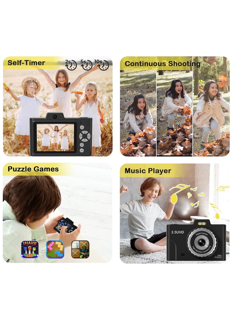 IqwiCam - Digital Camera, Kids Camera, Point and Shoot Digital Cameras  Compact Size Camera with 64GB Memory Card - Image 1