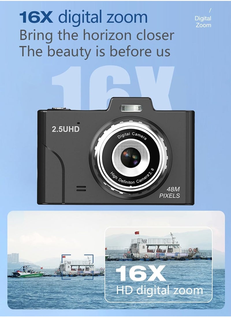 IqwiCam - Digital Camera, Kids Camera, Point and Shoot Digital Cameras  Compact Size Camera with 64GB Memory Card - Image 1