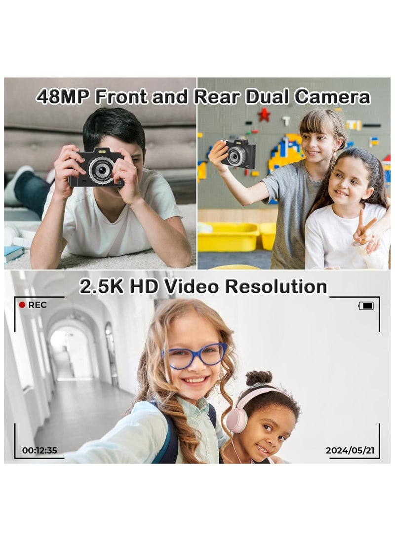 IqwiCam - Digital Camera, Kids Camera, Point and Shoot Digital Cameras  Compact Size Camera with 64GB Memory Card - Image 1