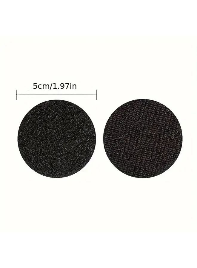 White Heavy Duty Adhesive Hook And Loop Dots 10pcs Double Sided Sticky Fasteners - Image 5
