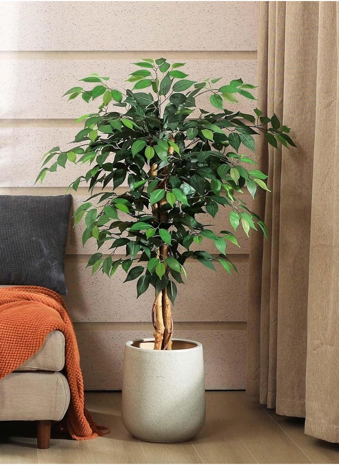 Bolivia's Artificial Ficus Tree ,Silk Fake Ficus Tree in Plastic Nursery Pot,Faux Plant for Office Home, Indoor Outdoor Decor,1Pack  - Image 3