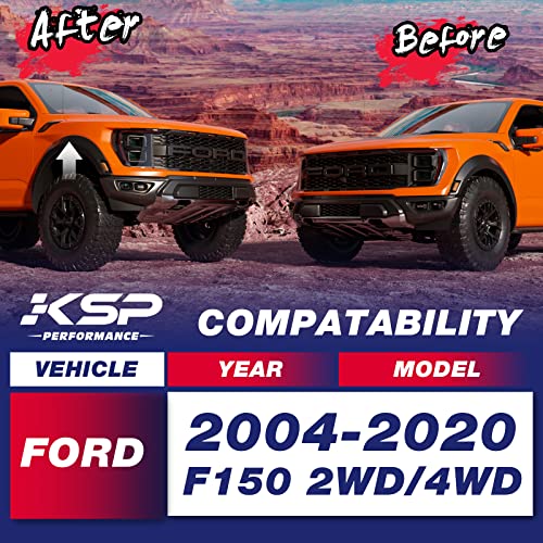 KSP PERFORMANCE KSP Lift Kit for Ford F150, 3" Front and 3" Rear Suspension Kit for 2004-2020 F150, 3 Inch Front Struct Spacers + 3 Inch Rear Lift Blocks Leveling Kit, Truck Body Lift Kit 3 Inch for Ford F150 2WD 4WD - Image 2