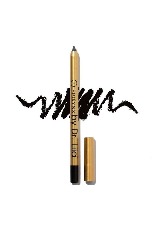 by Dr. Liia Long Lasting Glide-On Gel Eyeliner Pencil | Gluten-Free, Hypoallergenic, Vegan | 1.2ml | Blackest Black
