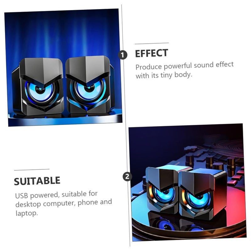 Mini USB Computer Speakers Wired Desktop Audio Sound Bass For PC Laptop Home Office - Image 5
