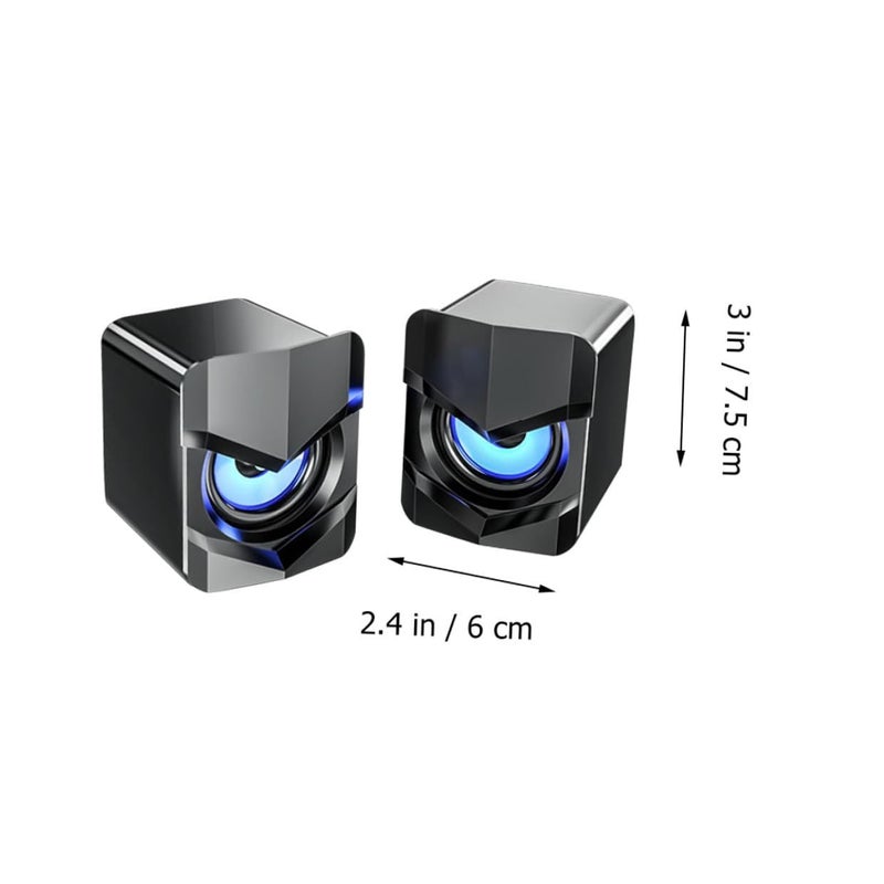 Mini USB Computer Speakers Wired Desktop Audio Sound Bass For PC Laptop Home Office - Image 3