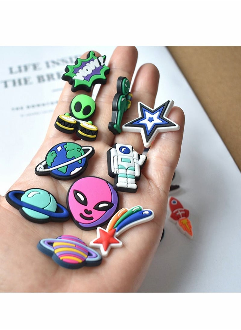 Excefore Shoe Decoration Charms, 18 Pcs Cartoon Crocs Accessories for Shoes ​PVC Charms Bracelet Wristband for Men Women Kids Girl Nurse Buckle Party Favors Birthday Children Reward Gifts  - Image 3