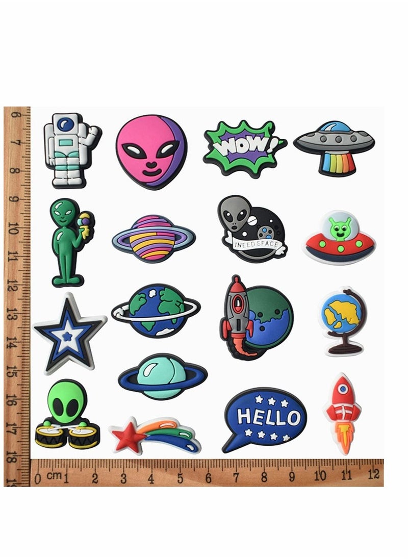 Excefore Shoe Decoration Charms, 18 Pcs Cartoon Crocs Accessories for Shoes ​PVC Charms Bracelet Wristband for Men Women Kids Girl Nurse Buckle Party Favors Birthday Children Reward Gifts  - Image 4