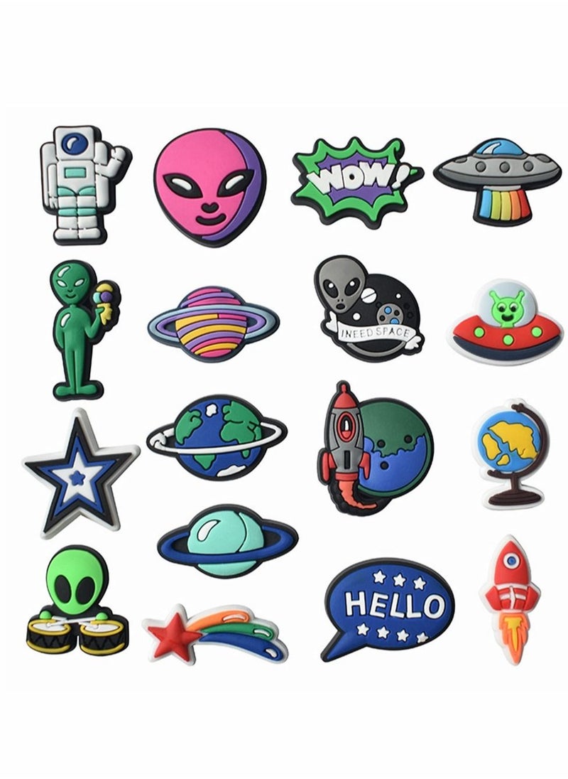 Excefore Shoe Decoration Charms, 18 Pcs Cartoon Crocs Accessories for Shoes ​PVC Charms Bracelet Wristband for Men Women Kids Girl Nurse Buckle Party Favors Birthday Children Reward Gifts  - Image 2