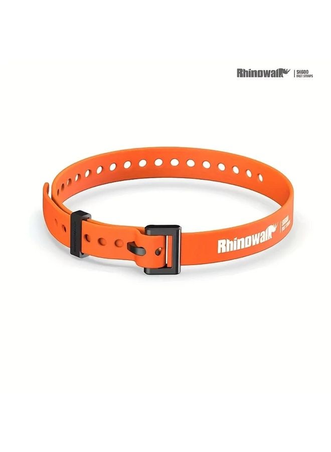 Orange Elastic Bike Motorcycle Luggage Tensile Fastener Tension Strap 600mm - Image 1