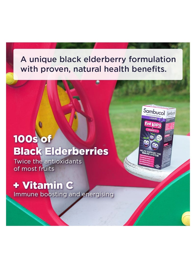 Sambucol - Kids Vitamin C Liquid Support Immune System 120ml Pack Of 6 - Image 1