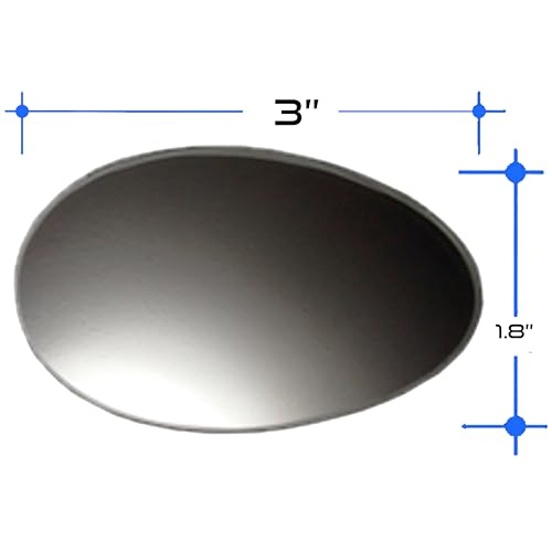 Utopicar Blind Spot Car Mirrors: Semi Oval Convex Rear View - HD Glass Side Car Mirror - Blindspot Can Be Installed Fixed or Adjustable - Pack of 2 - Image 5