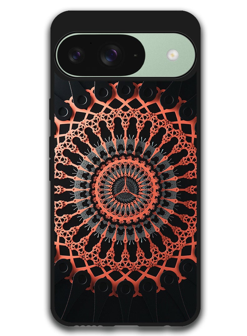 Theodor غطاء واقي مضاد للخدش ومقاوم للصدمات لجهاز جوجل بيكسل 9 بتصميم هيكل ثلاثي الأبعاد - Image 1