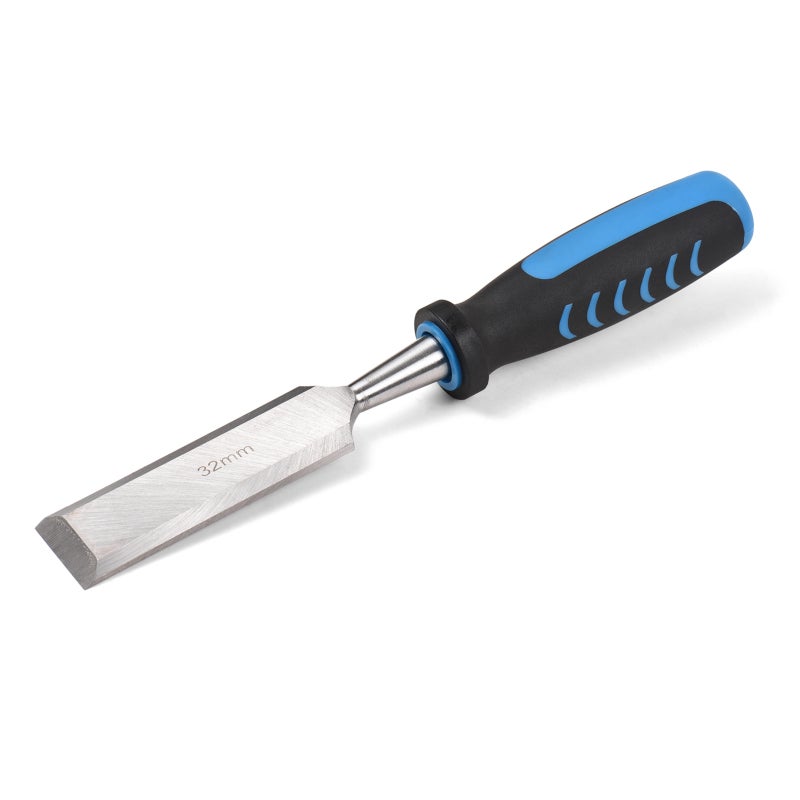 Wood Chisel Set: 6 PCS #60 CRV Forged Blades With Non-Slip TPR Handle - Adjustable Honing Guide Double-Sided Sharpening Stone Hard Plastic Carrying Case For Professional Carpenters DIY Woodworking Ent - Image 3