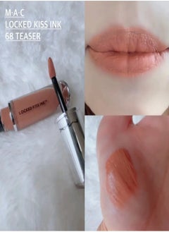 MAC Cosmetics M·A·C Locked Ki**ss Ink 24HR Lipcolour TEASER 68LIGHT TONED WARM NUDE 4ml  - Image 5