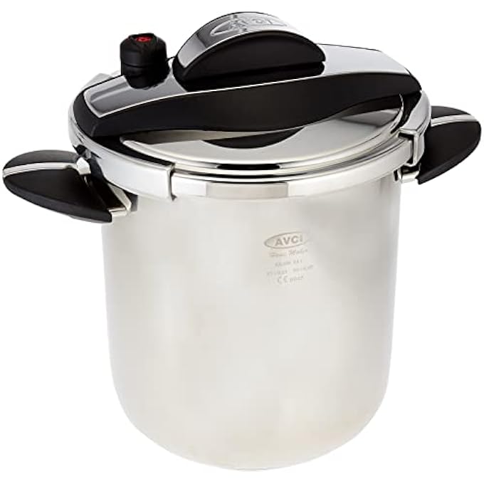 AVCI SSteel Pressure Cooker 9Lt  Black - Image 1
