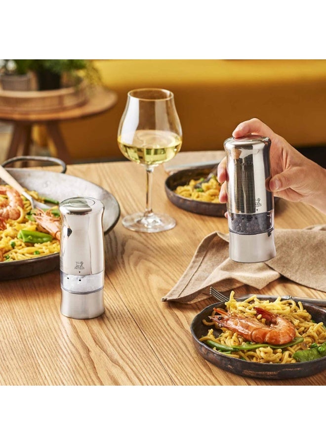 PEUGEOT Peugeot Zeli Gift Set Pepper+Salt Mill 14cm Brushed Chrome  - Image 2