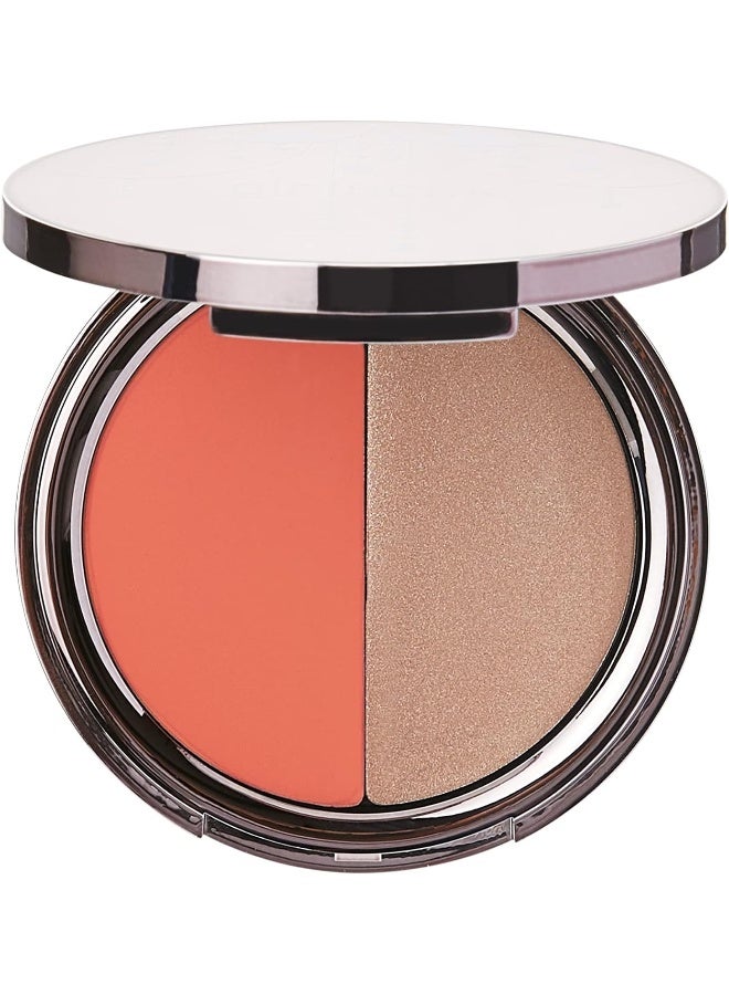 girlactik Usa. Cream Powder Blush & Cheek Tint Duo. Matte & Shimmer Finish. Lightweight, Pigmented, Buildable Coverage. -Glow Duo Blush, La Vie - Image 2