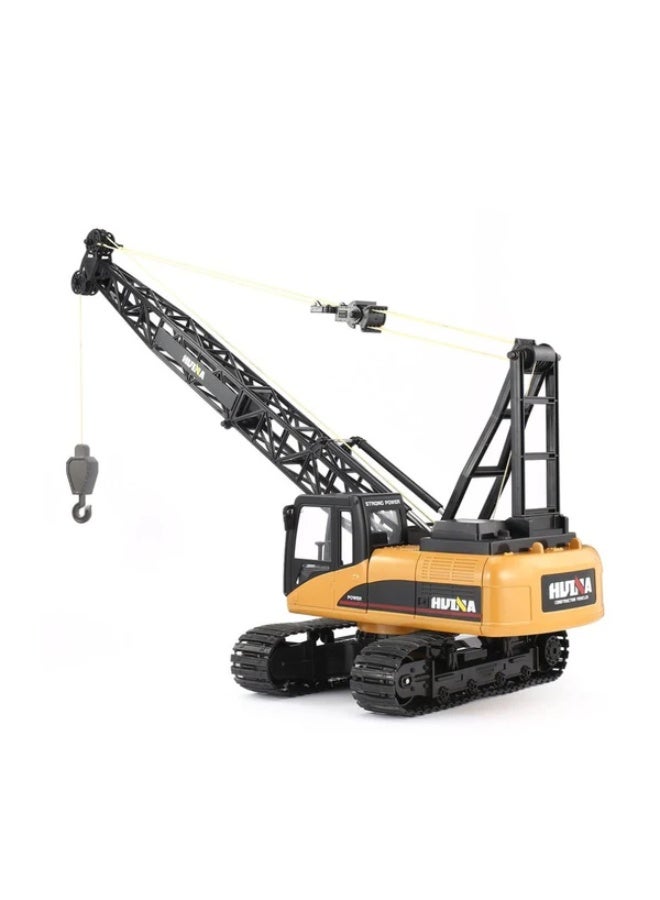 Huina 1572 1:14 RC Crawler Crane 15CH Remote Control Construction Vehicle with 680° Rotation Metal Hook & Lights - Image 5