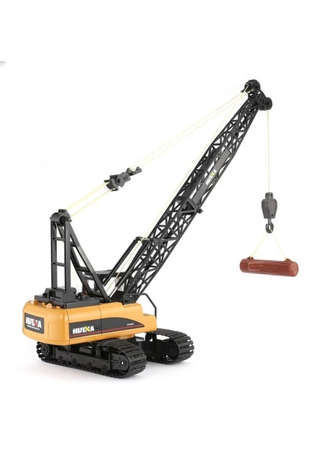 Huina 1572 1:14 RC Crawler Crane 15CH Remote Control Construction Vehicle with 680° Rotation Metal Hook & Lights - Image 3
