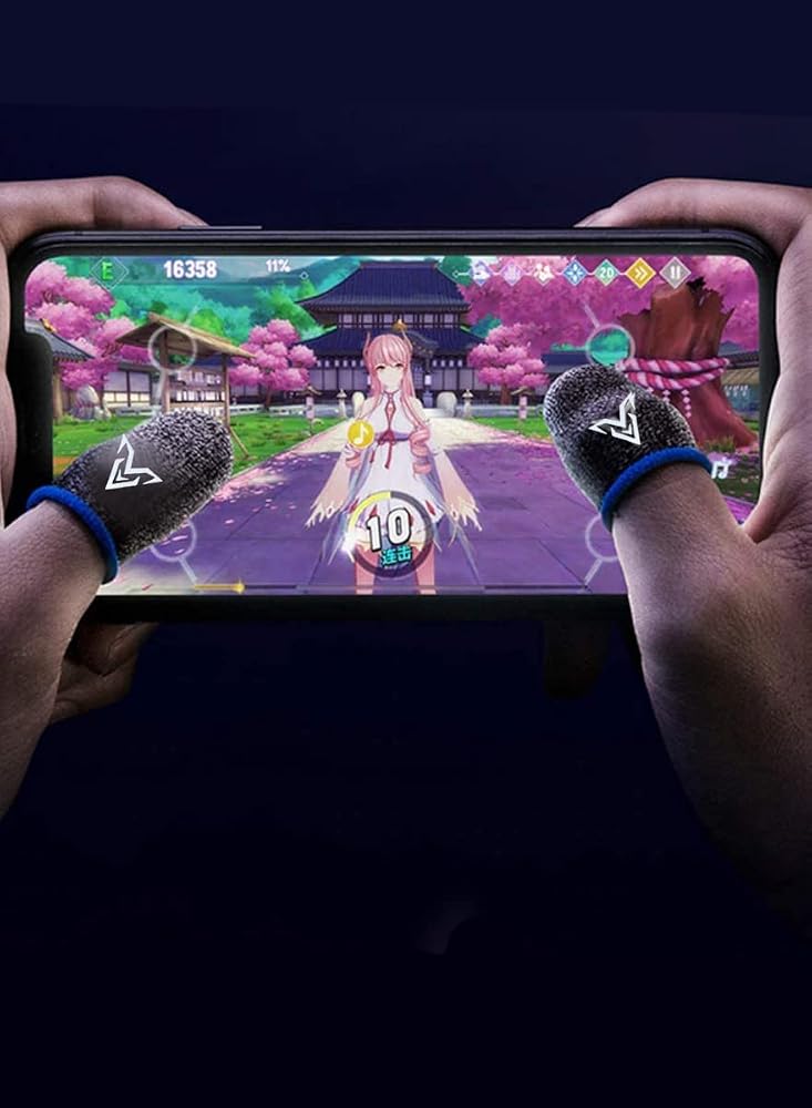 Wasp High Quality Gaming Finger Sleeves for Mobile Gaming Super Highly Sensitive WASP Feelers Smooth Operation Sweat Absorbing Odorless Breathable Seamless Finger Sleeve for PUBG and much other games play - Image 4