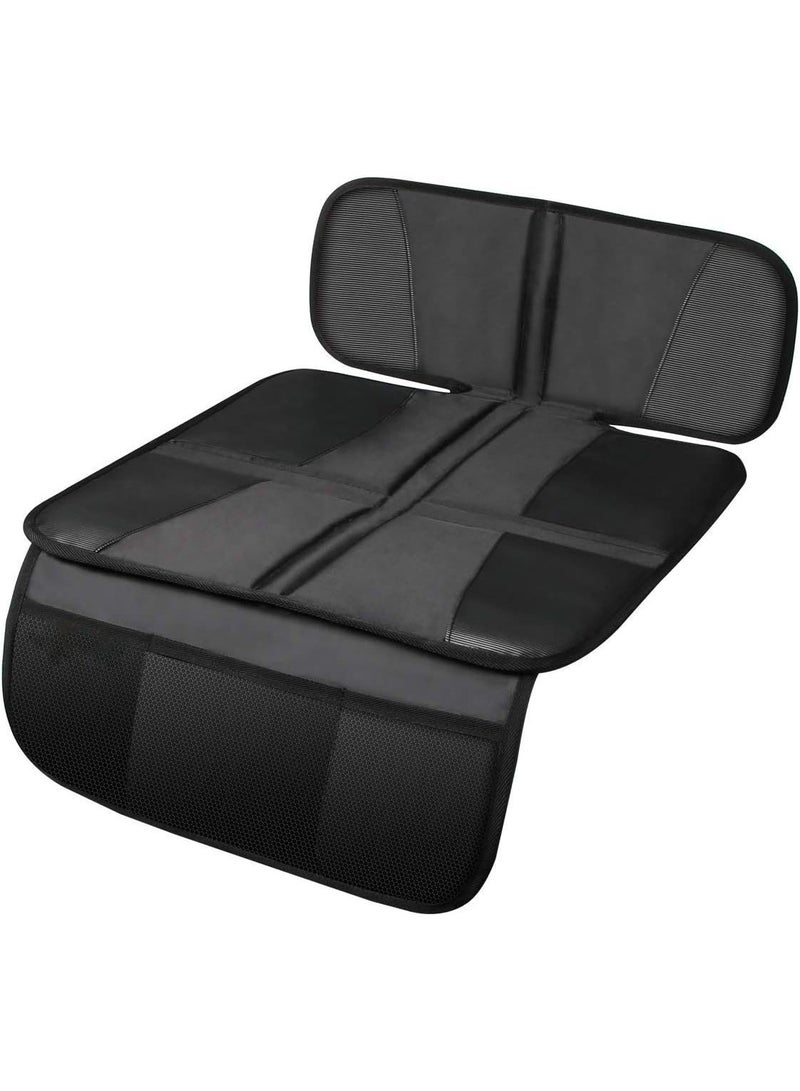 Dear Auto Car Seat Protector - Thick Padding - Durable, Waterproof Fabric, Leather Reinforced Corners Black - Image 1