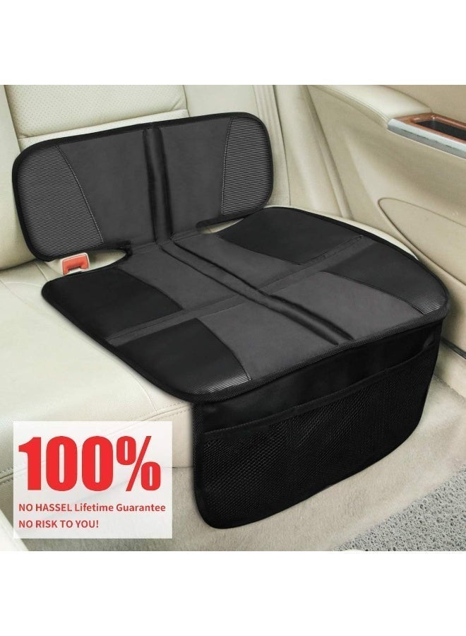 Dear Auto Car Seat Protector - Thick Padding - Durable, Waterproof Fabric, Leather Reinforced Corners Black - Image 3