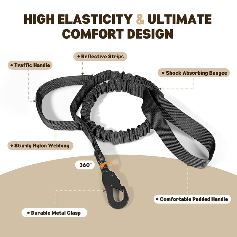 FYA Tactical Dog Collar And Leash Set, Military Dog Collar, Adjustable Training Nylon Dog Collar With Control Handle And Heavy Metal Buckle For Medium And Large Dogs Daily Training And Walks,54 Cm - Image 5