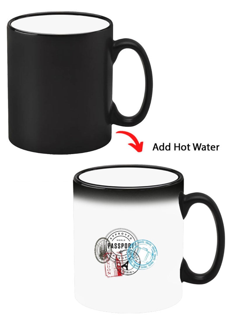 Theodor Color Changing Heat Sensitive Ceramic Mug, Image Revealed When HOT Liquid is Added! Stamps - Image 1