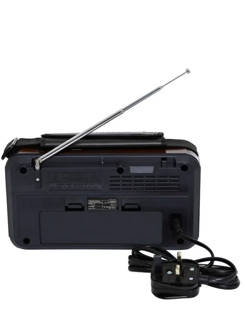 مايكروبلس راديو قابل لإعادة الشحن مع فك تشفير مزدوج MP3/Wma راديو Fm-Am-Sw1-6-Usb-Sd Ps-4333 - Image 1