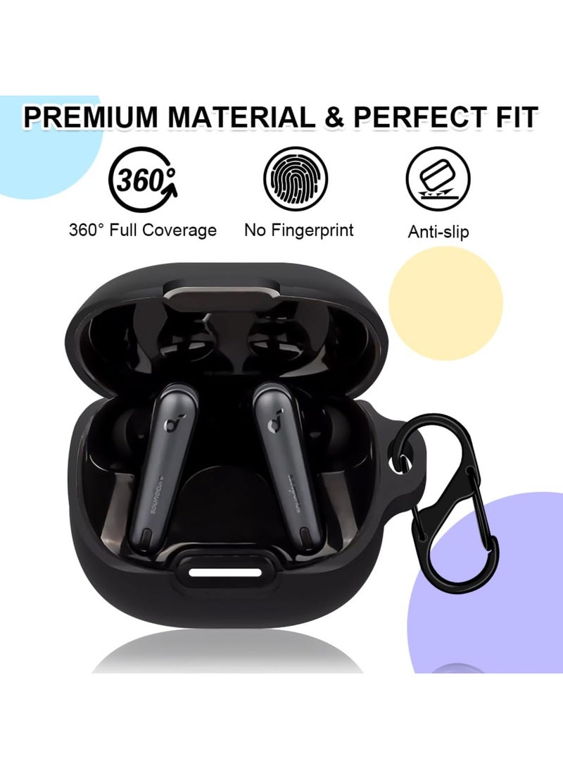 حالة متوافق مع soundcore ليبرتي 4 NC لينة سيليكون حالة واقية - Image 5