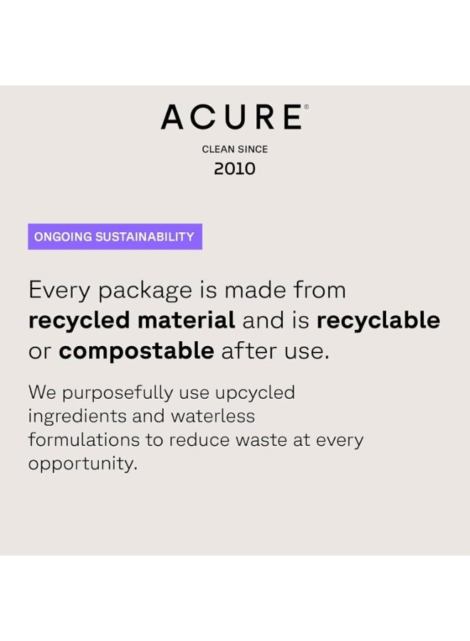 Acure شامبو ACURE Curiously Clarifying - 8 أونصة سائلة - العناية بالشعر التي تعمل على تحسين الأداء، ينظف بلطف ويزيل التراكم ويعزز اللمعان ويجدد الرطوبة - عشبة الليمون والأرغان، نباتي بنسبة 100% - Image 4