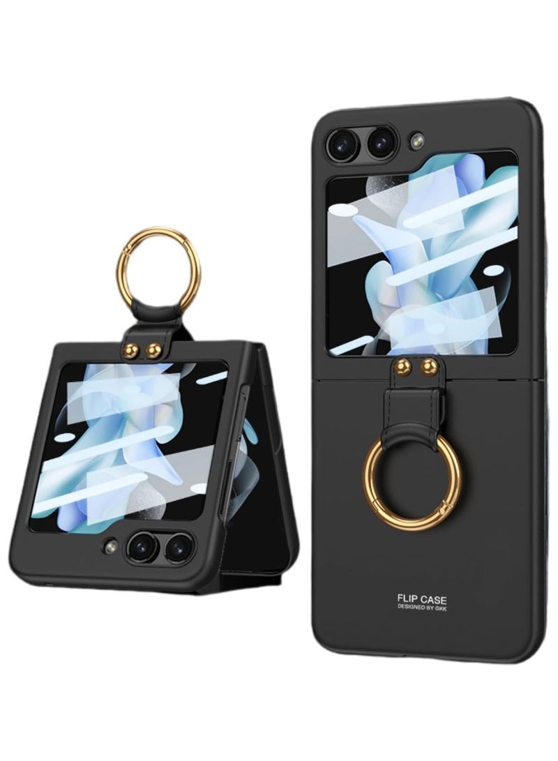 general Case for Samsung Galaxy Z Flip 5,Galaxy Z Flip 5 Case with Ring and Built-in Small Screen Protective Film,Military Grade Drop Protective Cover for Samsung Galaxy Z Flip5 - Image 1