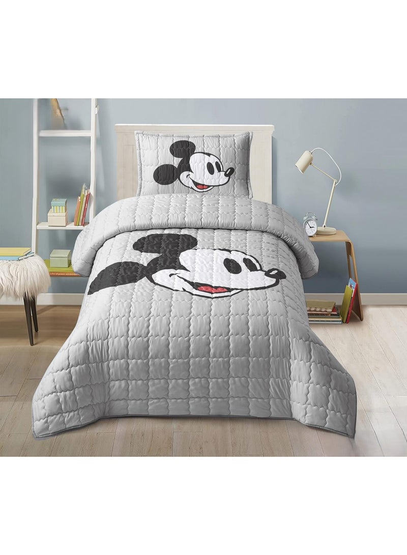 Red Rose Comforter set with children's drawings, 3 pieces, compressed quilt, size 160*220cm - Image 1