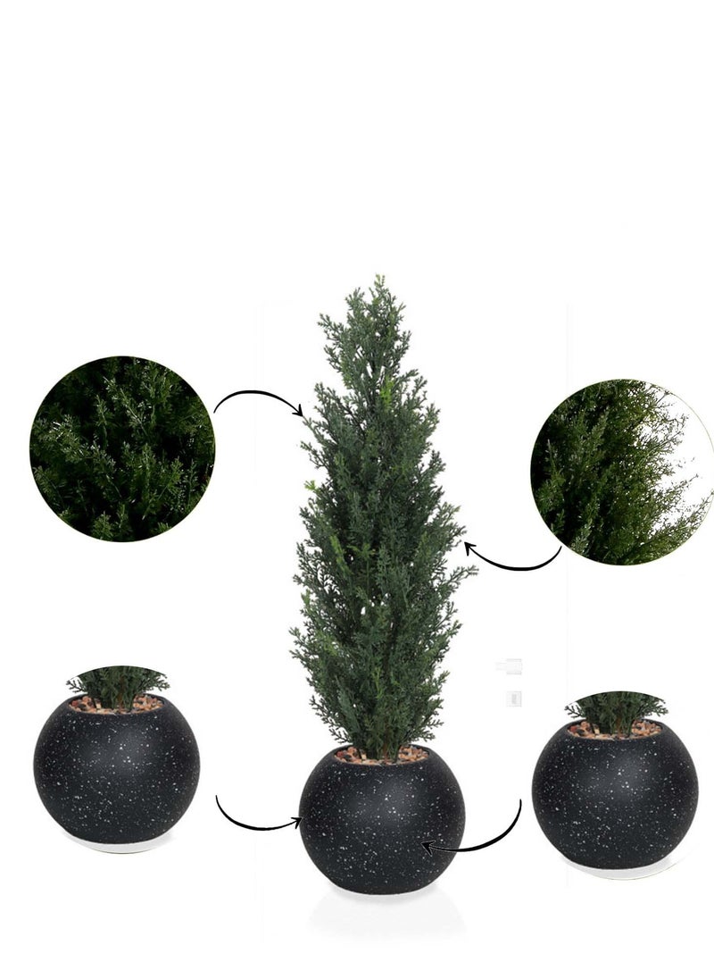 co arma Artificial tree simulating a natural cypress tree, 65 cm high  - Image 1