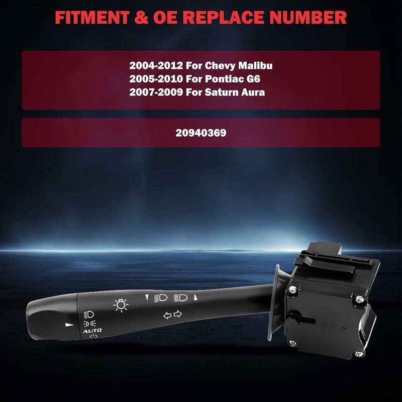 ASTOU Multifunction Combination Switch for Chevy Malibu, Pontiac G6, Saturn Aura - Image 2