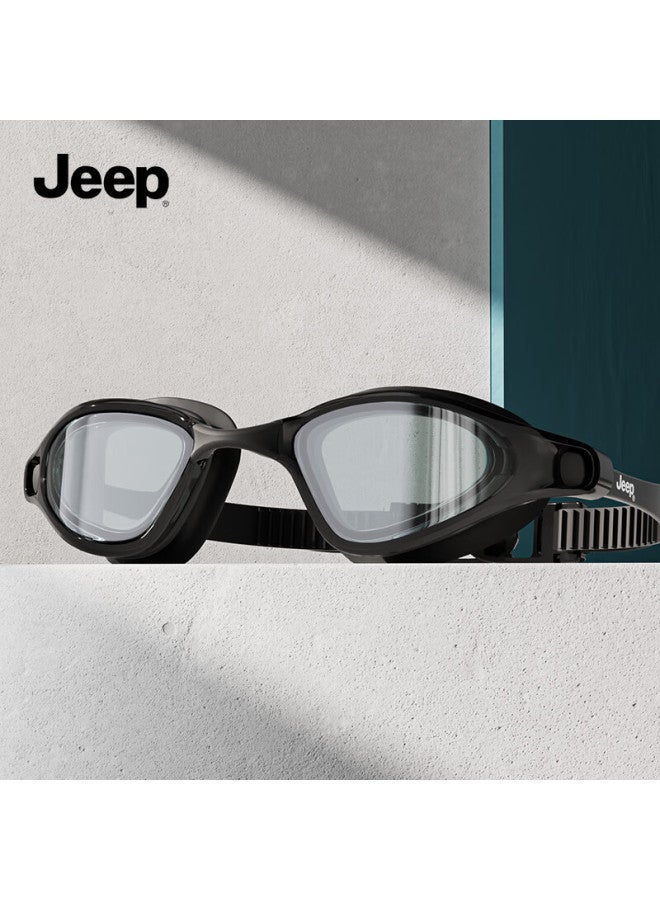 Jeep نظارات سباحة طبية جيب للنساء، عالية الدقة، مضادة للضباب، نظارات سباحة احترافية للبالغين، عدسة بلاينو سوداء ليلية للرجال - Image 1