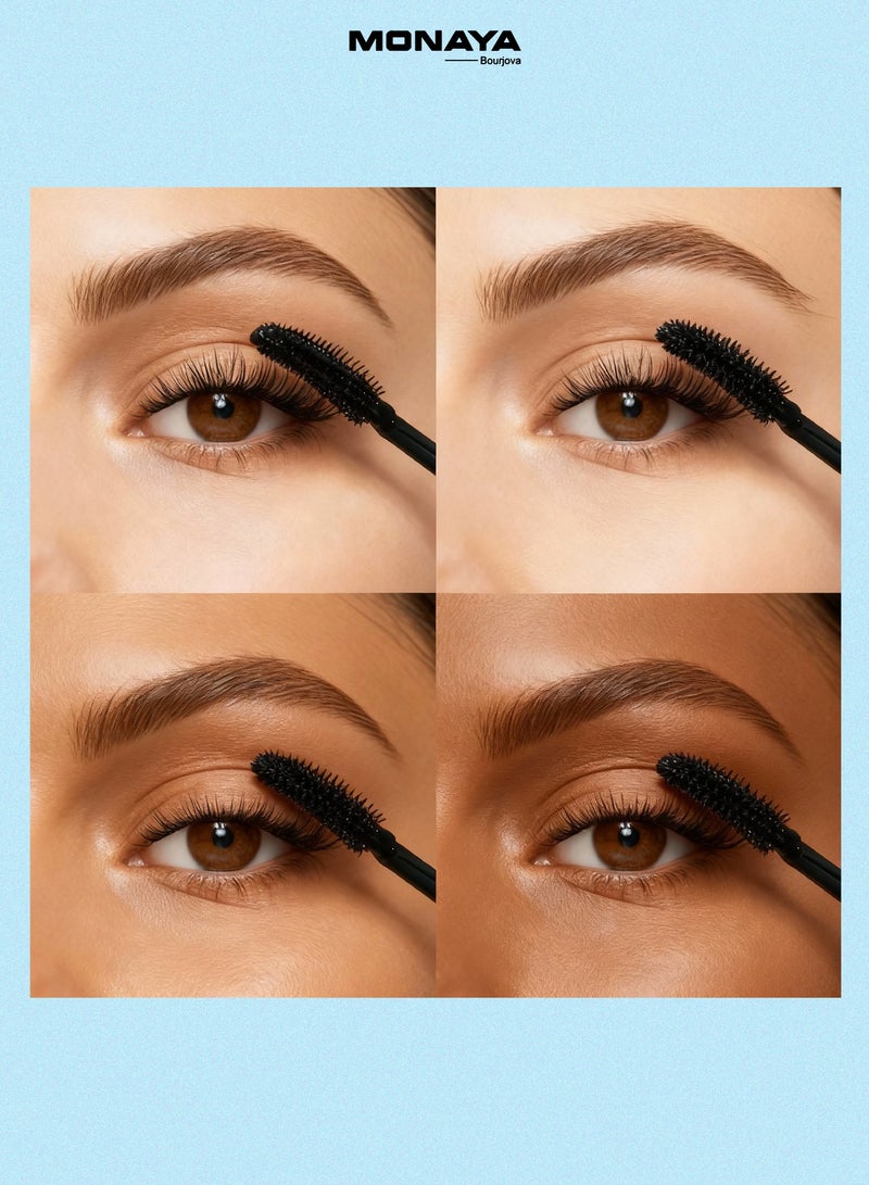مونايا M009 عيون كبيرة تمتد الماسكارا سميكة، المكياج المهني حجم، إطالة، وتحديد الأسود - Image 5