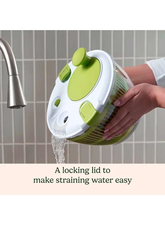Salad Spinner Wash Spin Dry Salad Greens Fruits Vegetables 5 Qt - Image 2