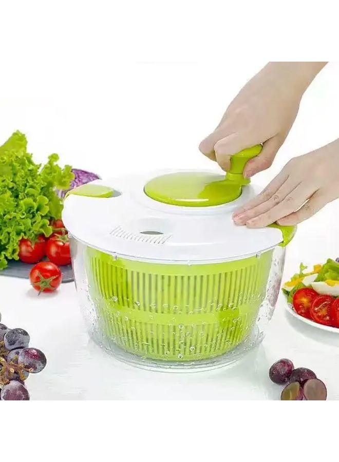 Salad Spinner Wash Spin Dry Salad Greens Fruits Vegetables 5 Qt - Image 5