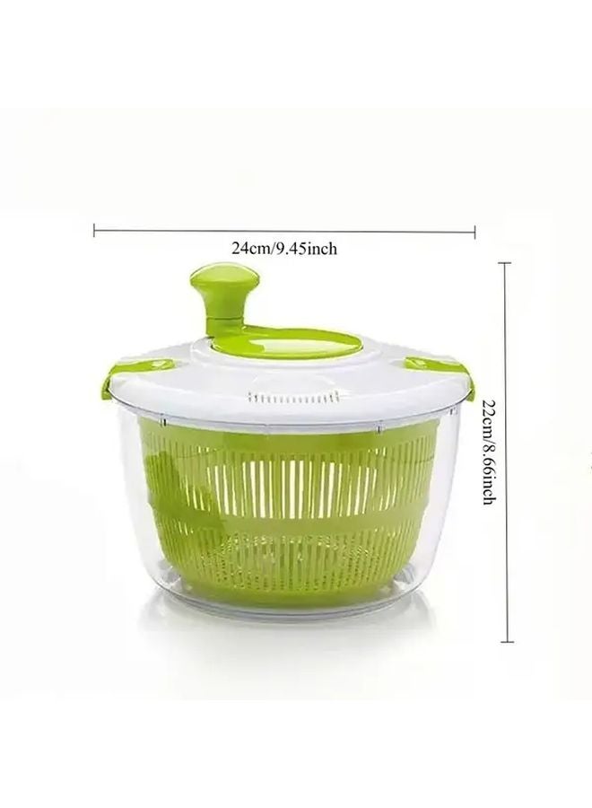 Salad Spinner Wash Spin Dry Salad Greens Fruits Vegetables 5 Qt - Image 3