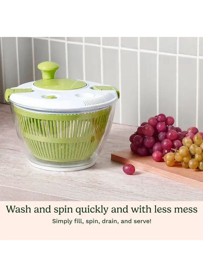Salad Spinner Wash Spin Dry Salad Greens Fruits Vegetables 5 Qt - Image 4