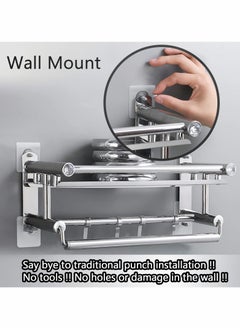 Excefore Adhesive Hooks Heavy Duty, Wall Hooks for Hanging,Wall Hangers without Nails,2 in 1 Screw Free Sticker for Wall Mount Shelf,Waterproof Rustproof (16mm)20 PCS  - Image 4