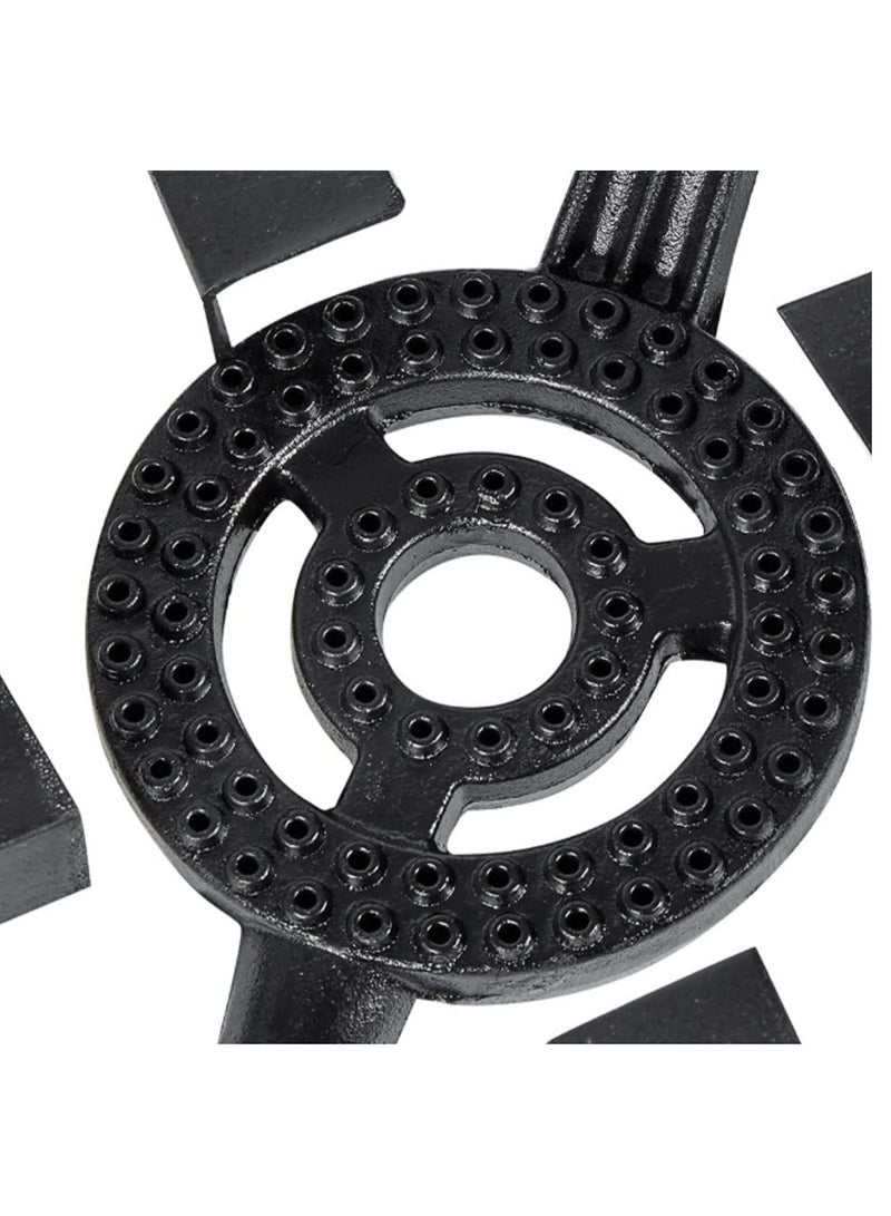 موقد غاز حديدي مزدوج للطبخ – عينين قويتين بتصميم ثابت ومتين مثالي للرحلات والاستخدام الخارجي - Image 3