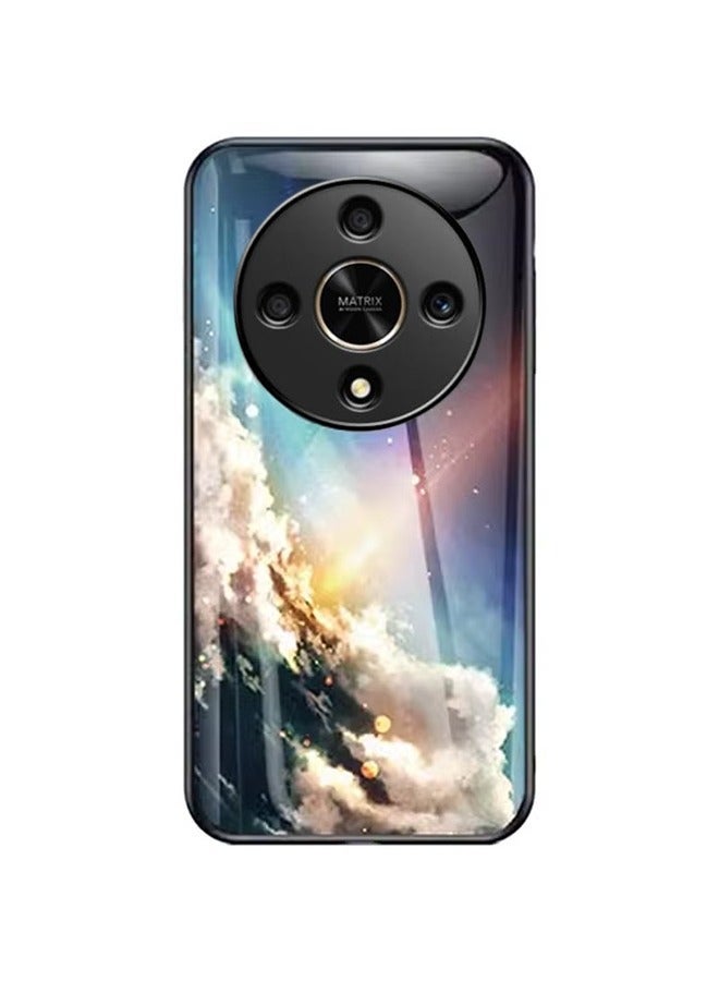 X-level HONOR X9b 5G Case, Colorful Glowing Tempered Glass Back Cover Bumper,for Cool Women and Trendy Men,with Camera Protection, Anti-fall, Shockproof, Slim Fit, Light weight Mobile Phone Cover - Image 1